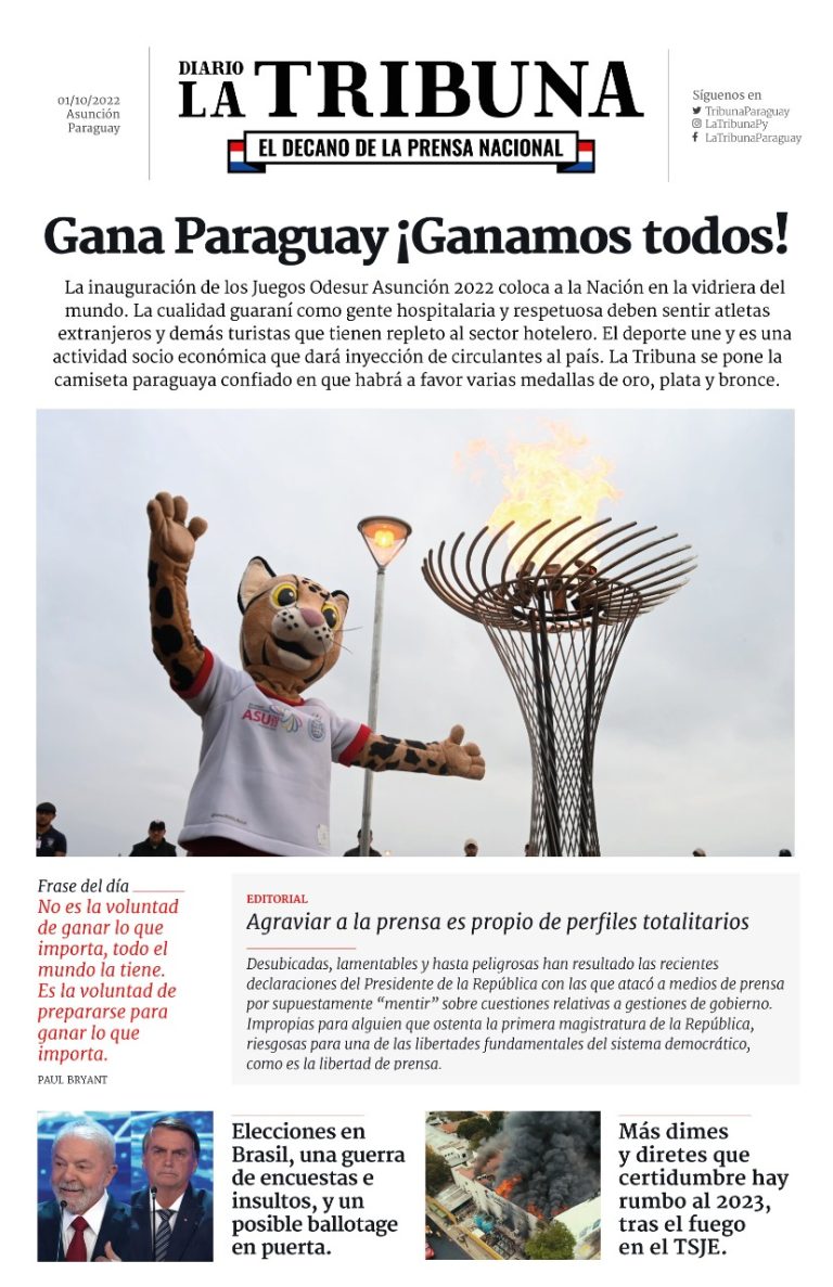 Somos claros en nuestra línea  Editorial