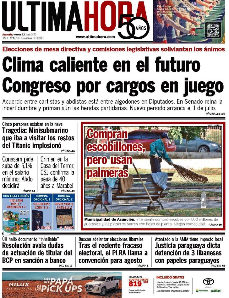 La prensa escrita de hoy 23 de junio de 2023