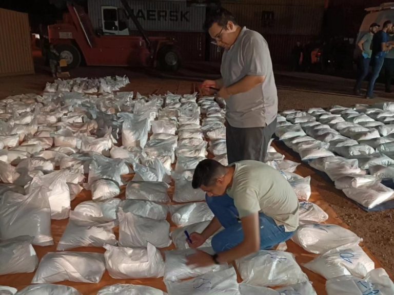 Histórica incautación de cocaína en Villeta: 3,300 kilos camuflados en arroz