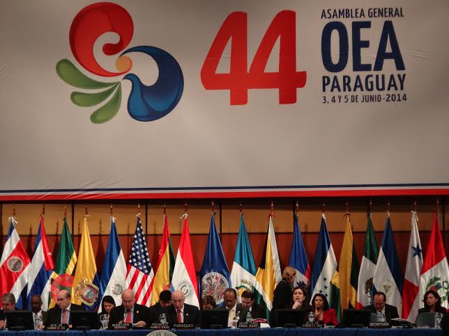 Paraguay será sede de la asamblea de la OEA en junio próximo