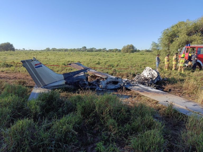 Dos fallecidos en caída de aeronave en el Chaco