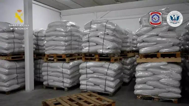 VIDEO: Incautan en España 4 toneladas de cocaína ocultas en carga de arroz procedente de Paraguay