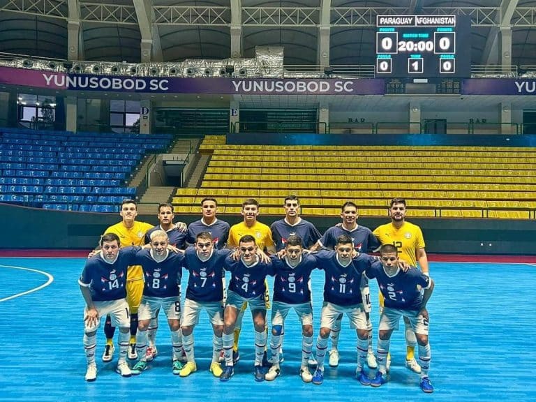 Debut albirrojo auspicioso en previa del mundial de Futsal FIFA ante Afganistán