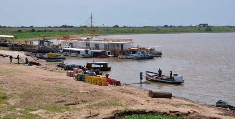 Crítica situación de la bajante del río Paraguay para las grandes embarcaciones