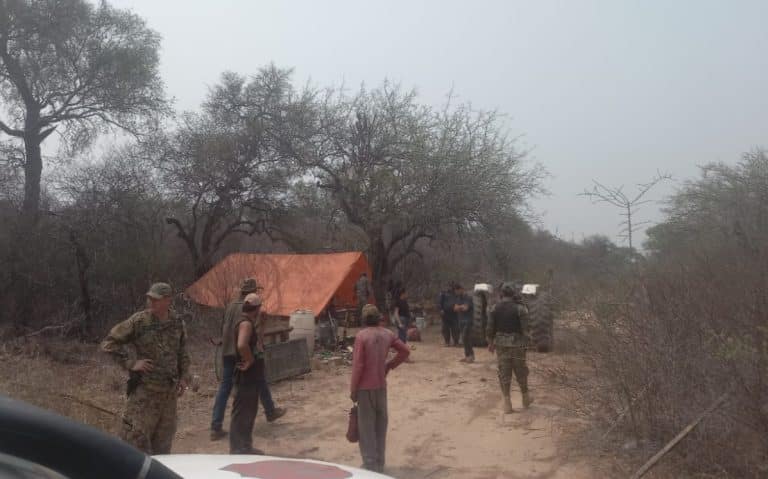 Policía detuvo a hombres que realizaban una tala de árboles en el Chaco